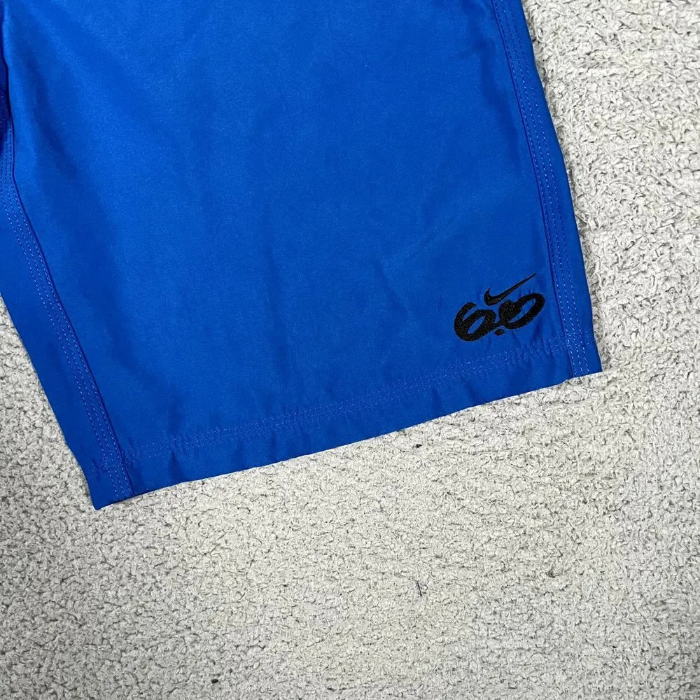 Nike 6.0 Shorts Mens 29 Blue Lightweight Swim Beach Surf Boardshorts Pocket Logo
